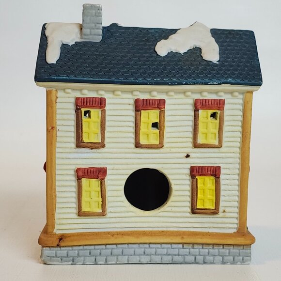 VINTAGE NOMA Dickensville Porcelain Lighted House BNIP W/ CORD Christmas Village - Picture 5 of 8